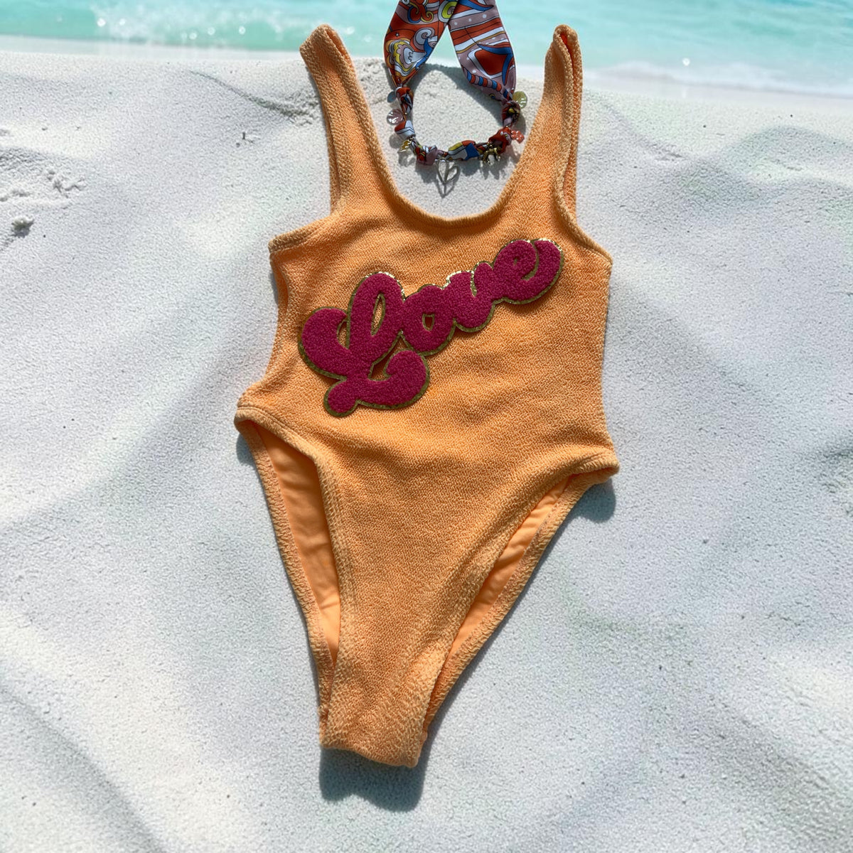 ORANGE LOVE SWIMSUIT