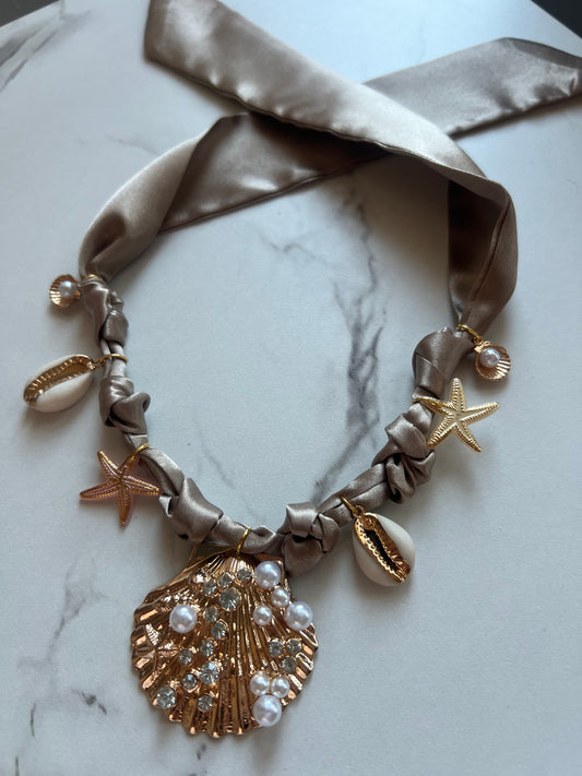 Champagne Shell Boho Necklace
