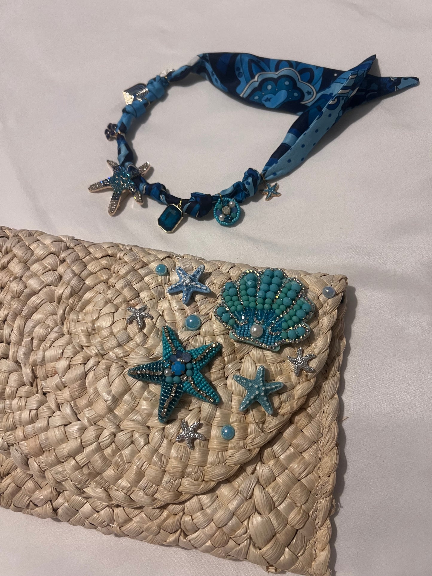 Ocean Treasure Pouch & Necklace Set