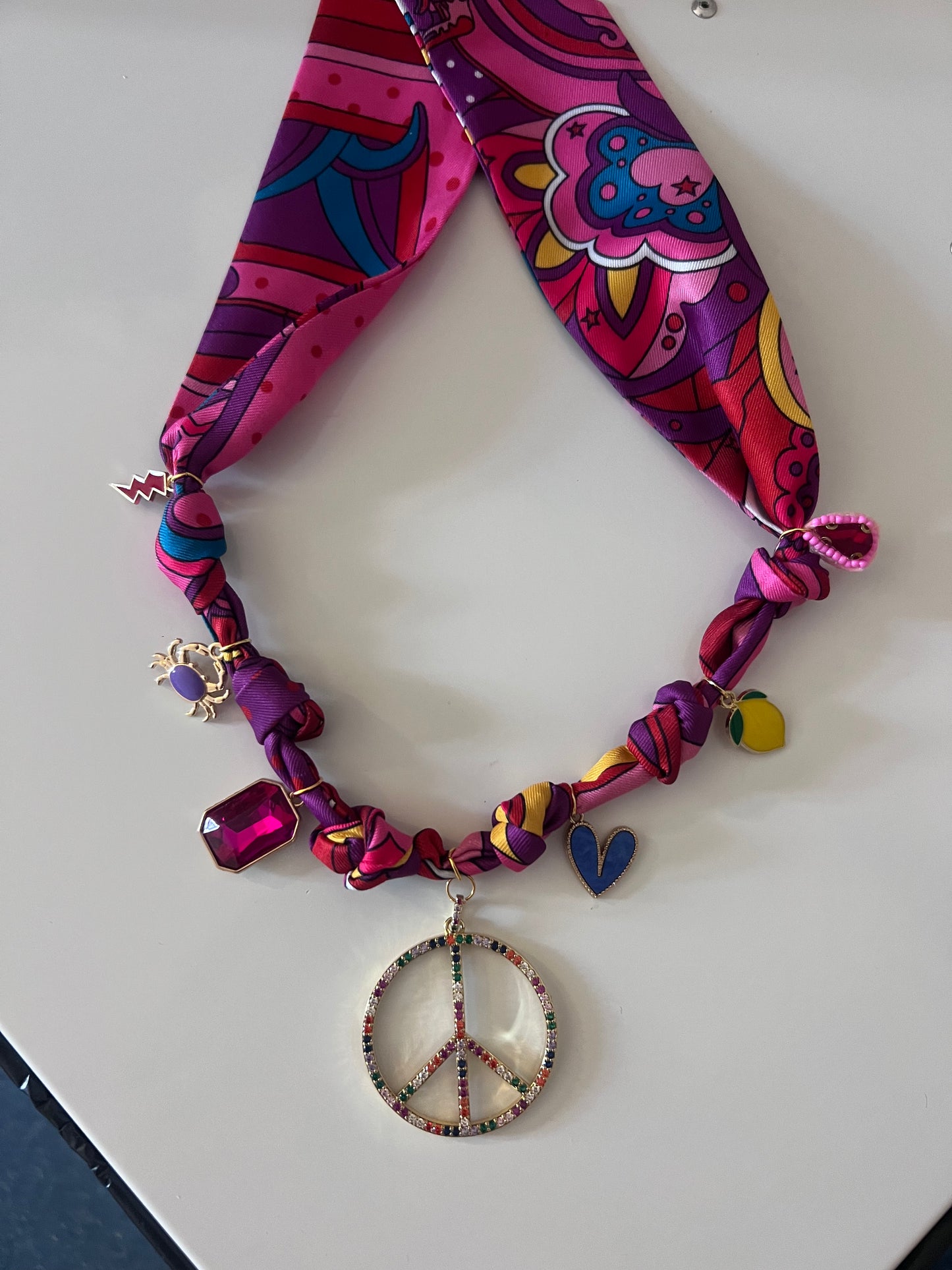 PUCCI inspired Print Boho Necklace