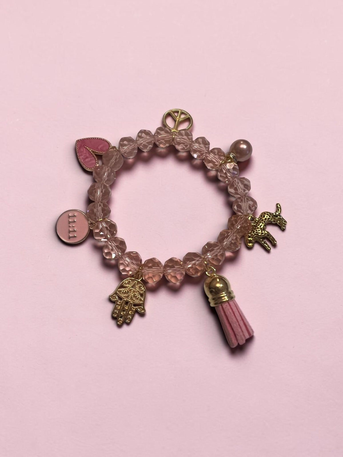 LOVE & PEACE - Handmade Charm Bracelet