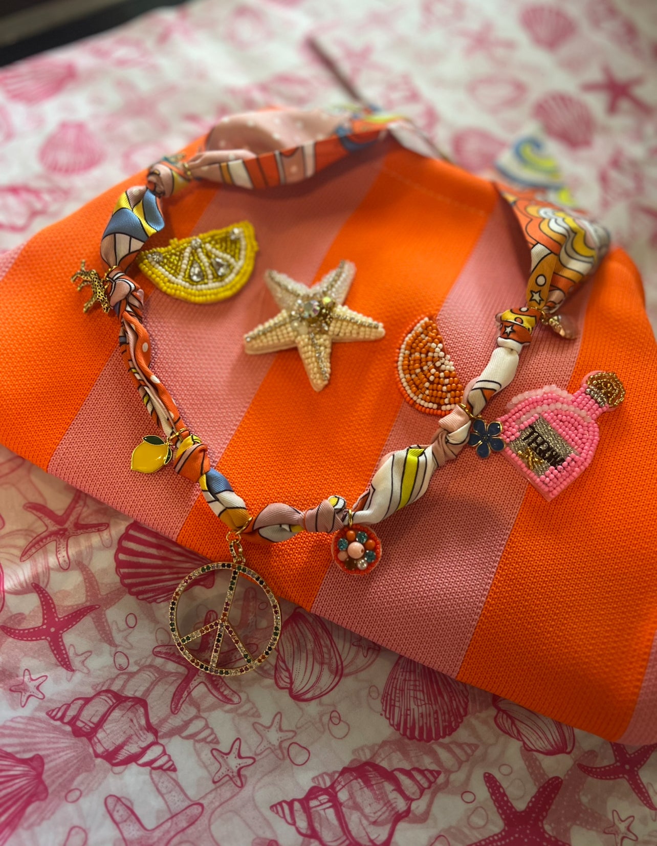 BOHO NECKLACE & POUCH SET