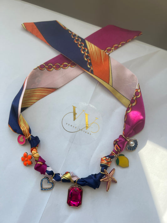 THE VACAY SILK SCARF NECKLACE