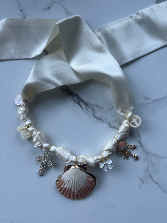 Cream Shell Boho necklace