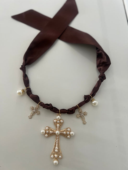 Boho Cross Necklace