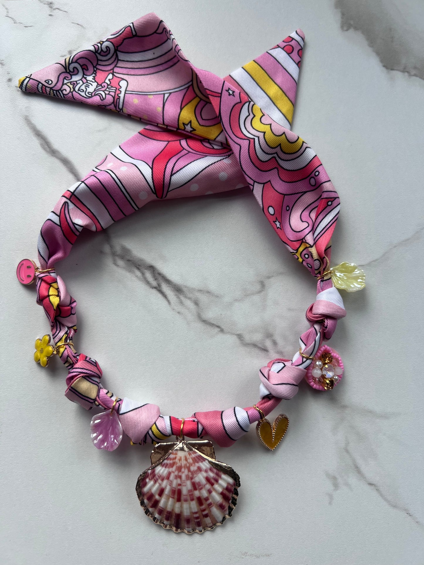 Pink Shell Boho Necklace