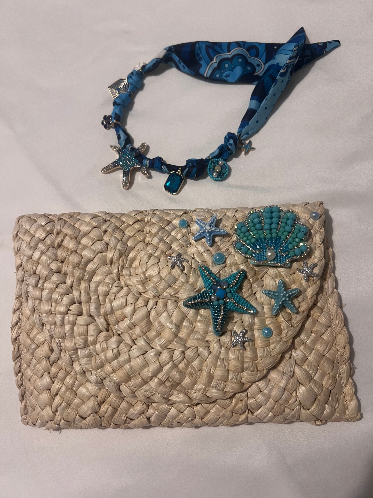 Ocean Treasure Pouch & Necklace Set