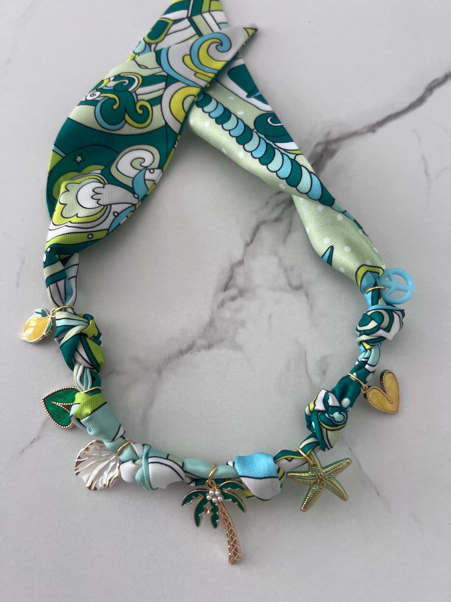Green Palm Boho Necklace