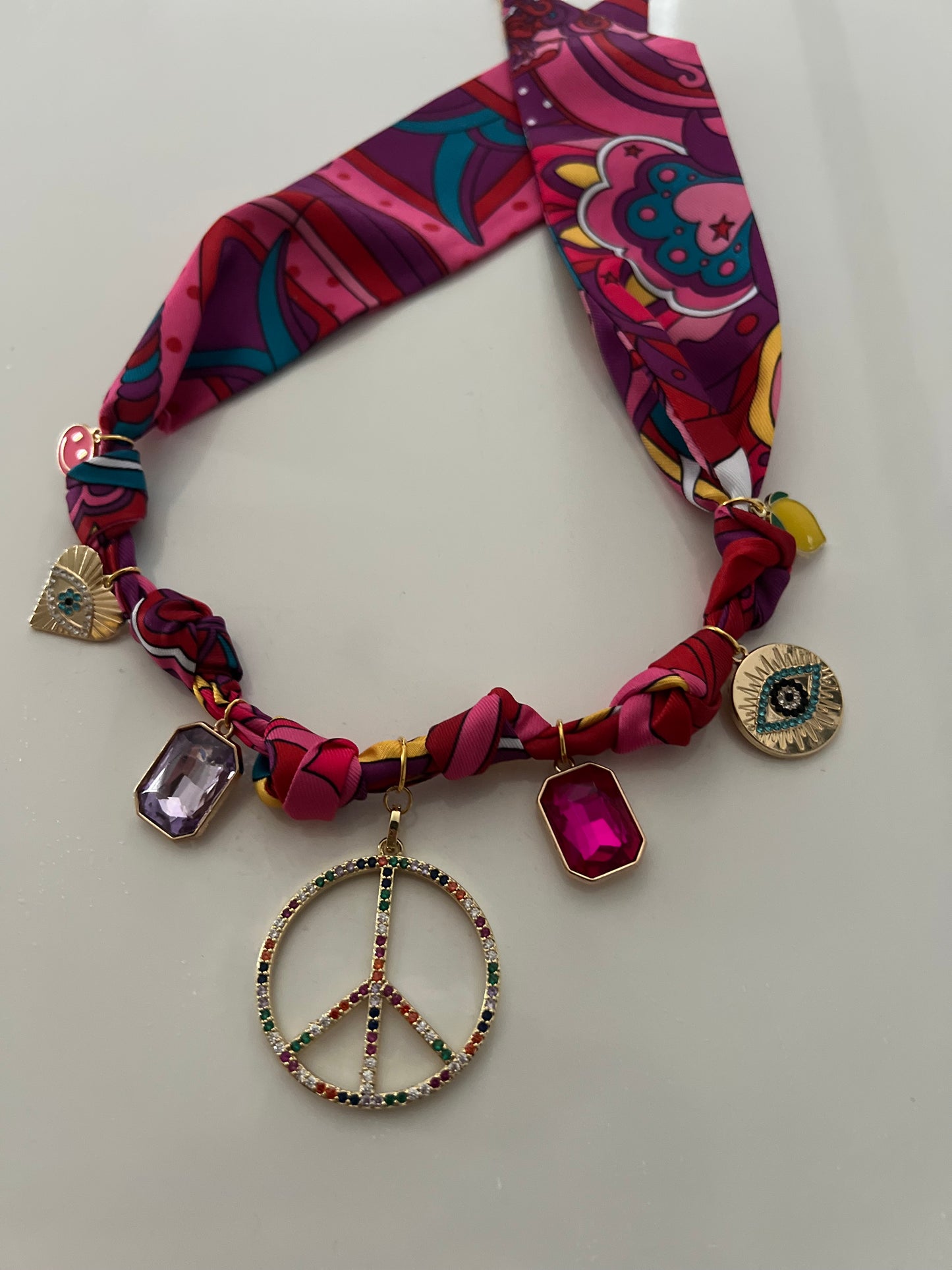 Peace Pucci Inspired Boho Necklace