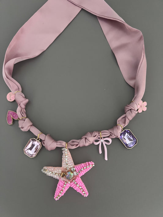 Pink Dreams Boho Neckace