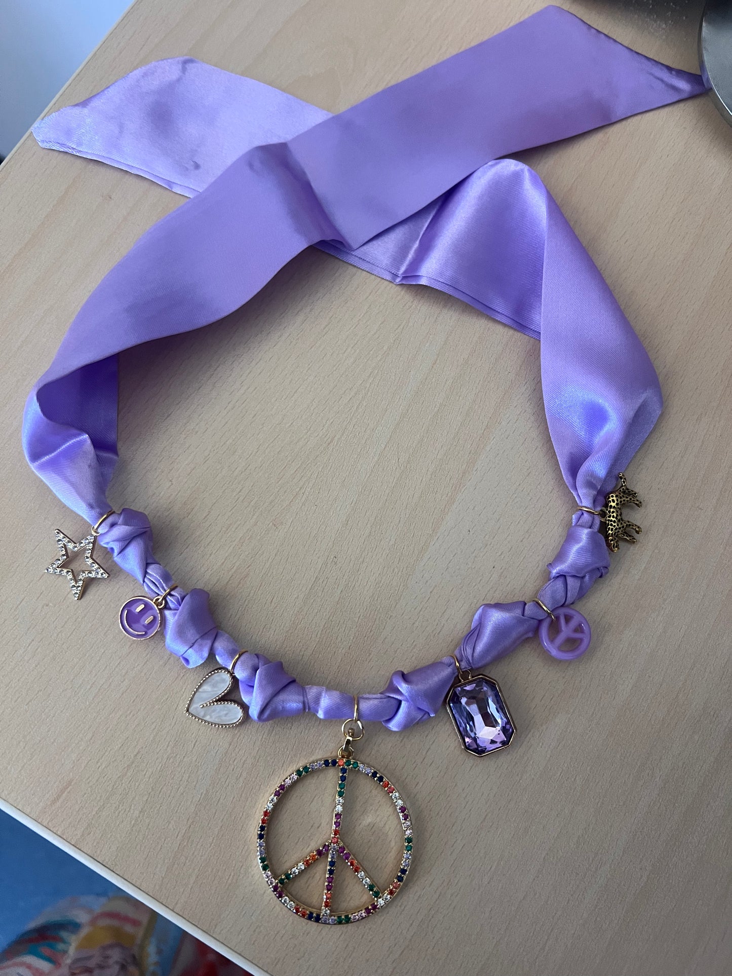 Lilac Peace BOHO Necklace