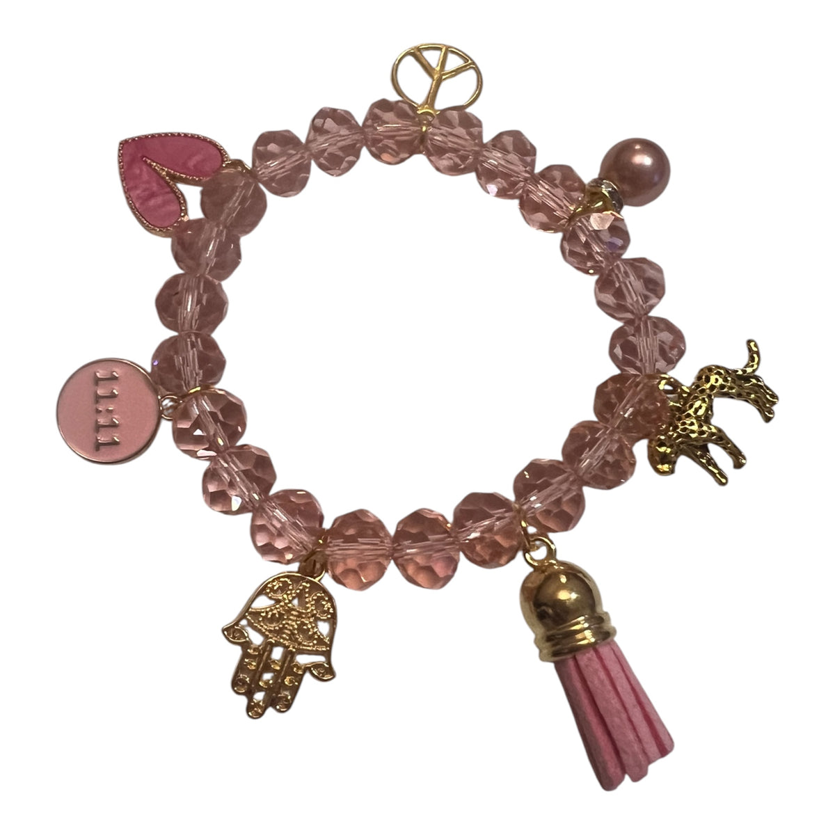 LOVE & PEACE - Handmade Charm Bracelet